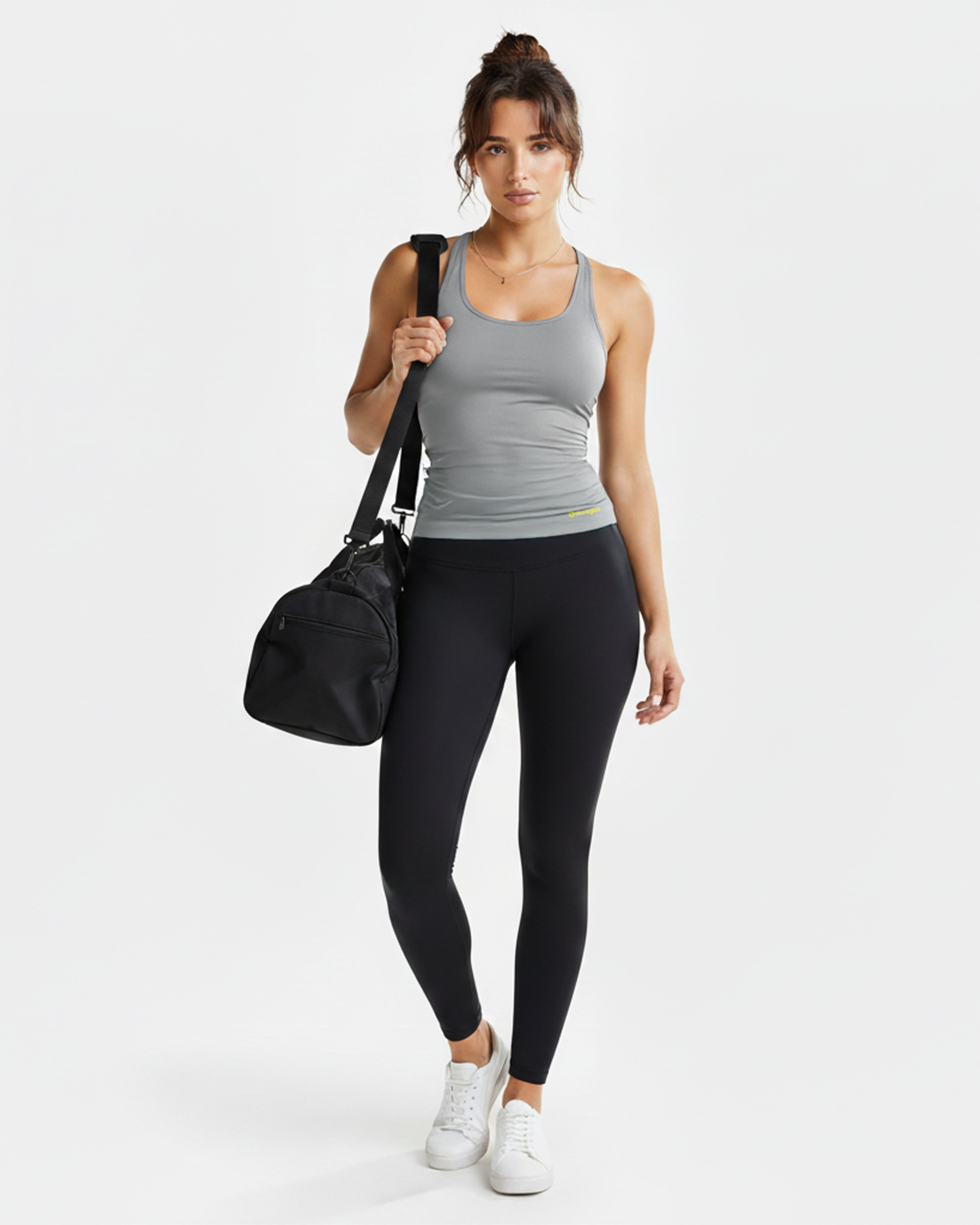 Alexa Grey Scoop Neck Tank
