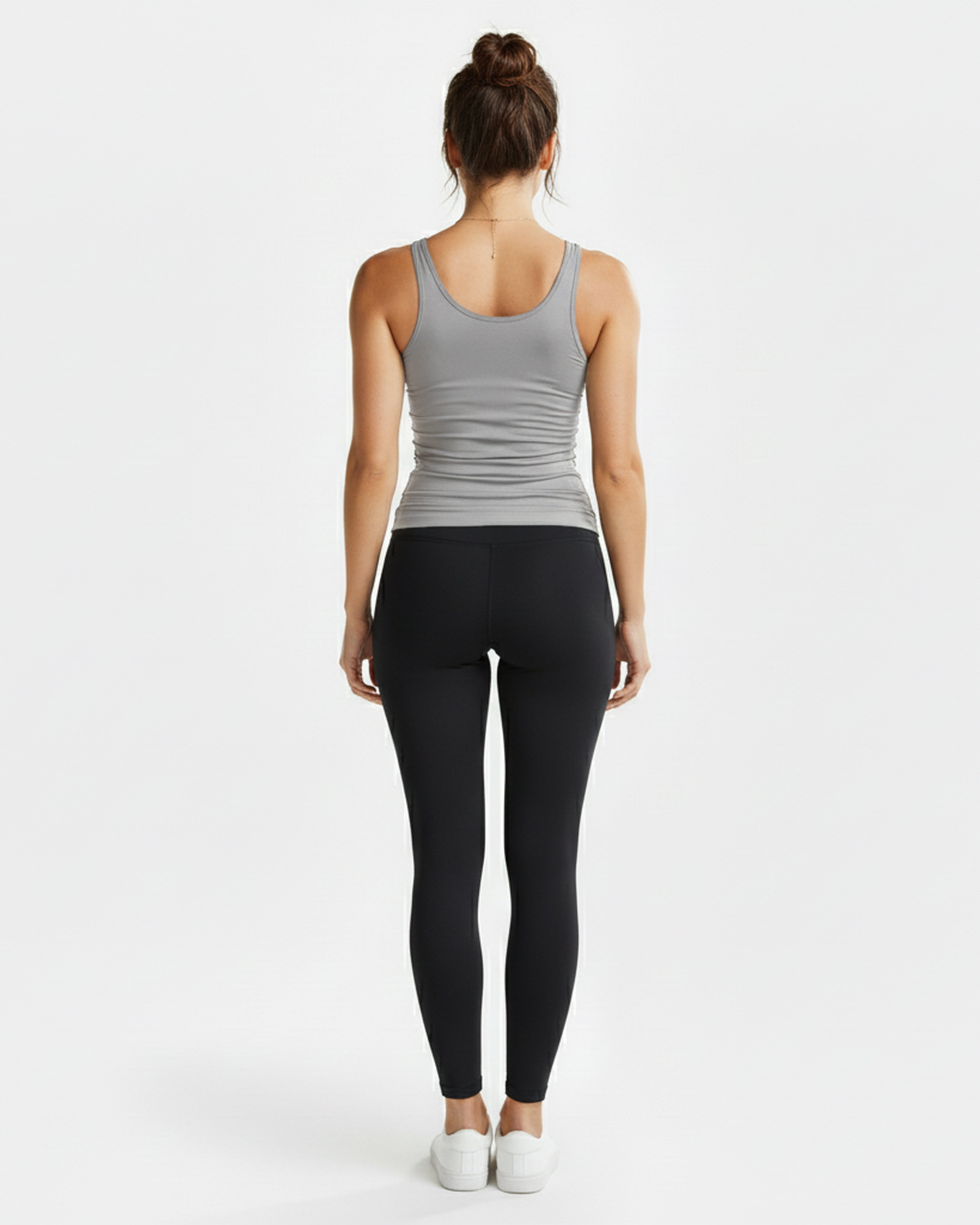 Alexa Grey Scoop Neck Tank