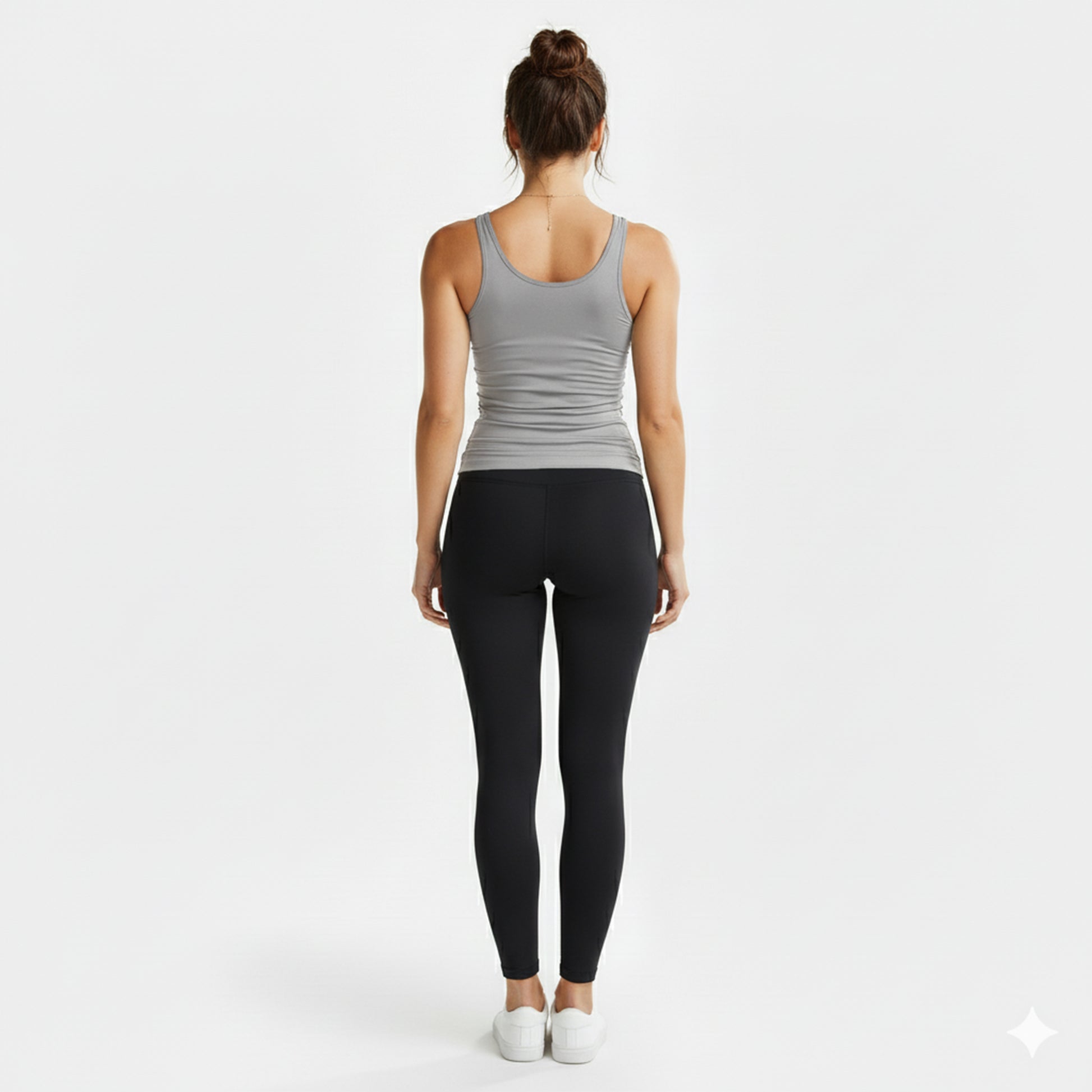 Alexa Grey Scoop Neck Tank