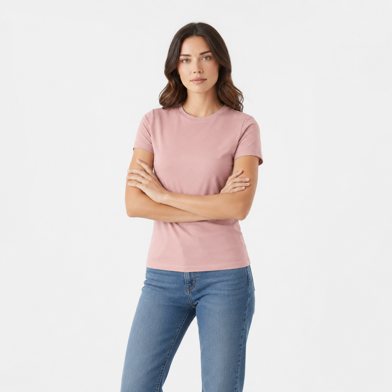Kenzi Pink Mauve Short Sleeve Crew