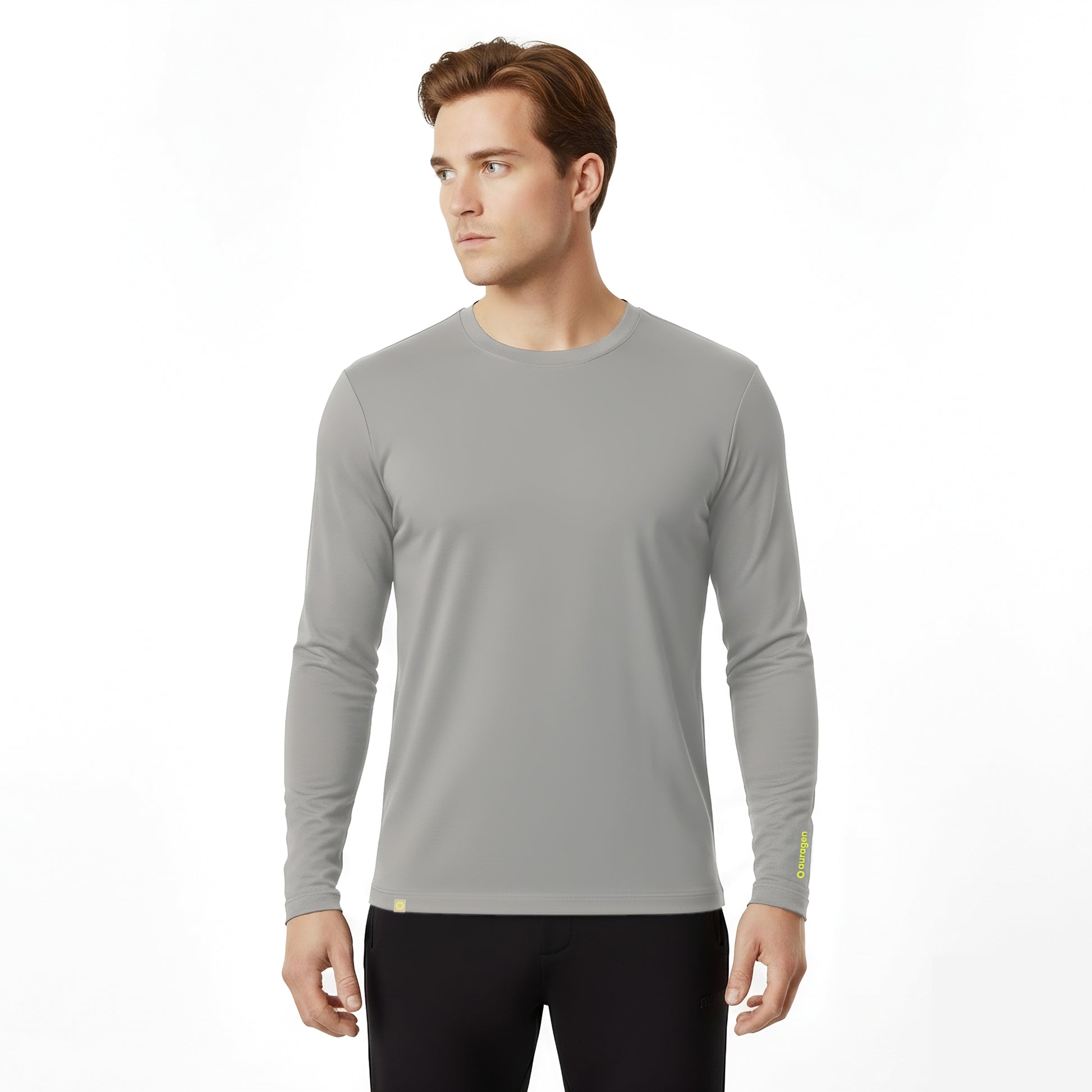Mason Grey Long Sleeve Crew
