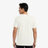 Man wearing a plain white t-shirt on a white background