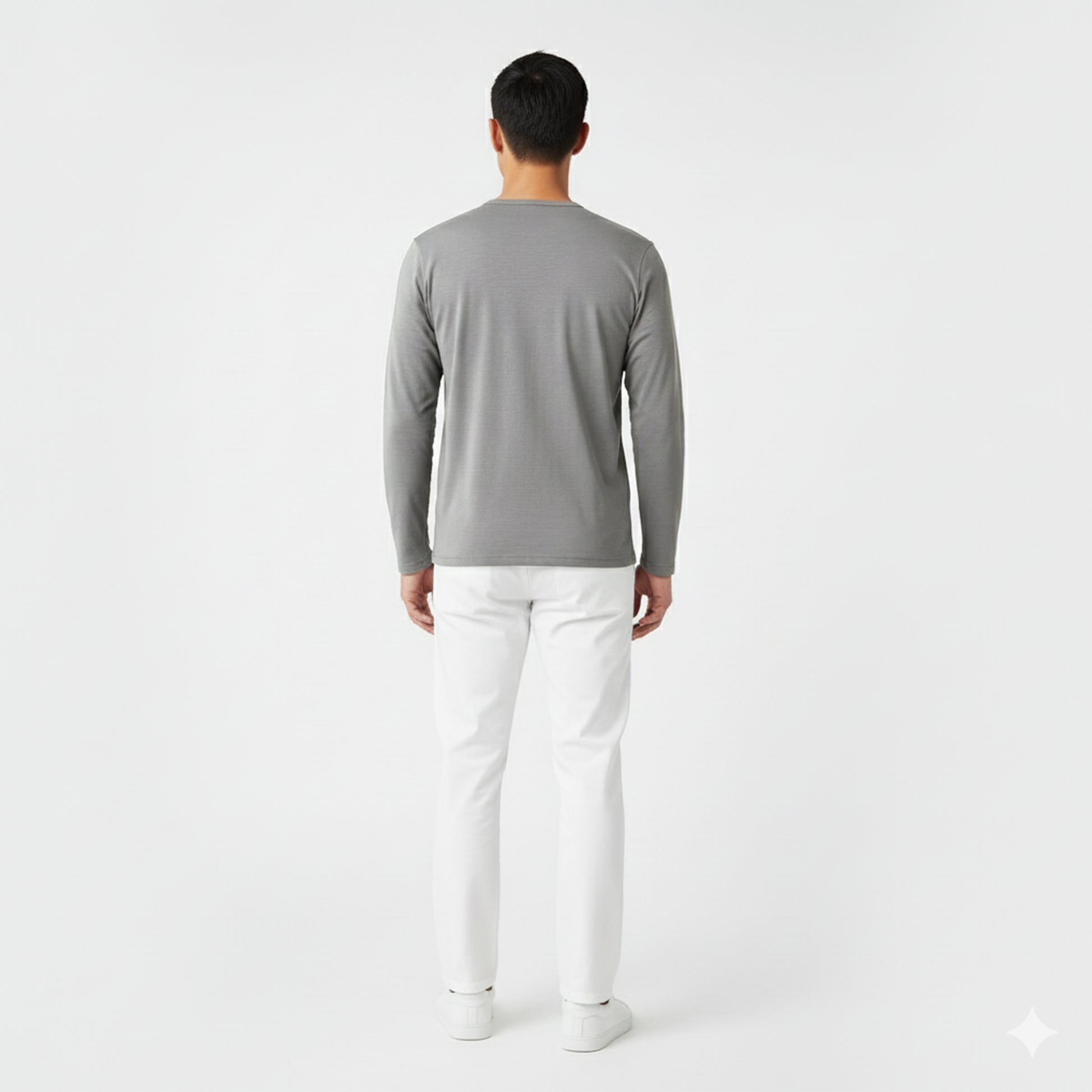 Mason Grey Long Sleeve Crew